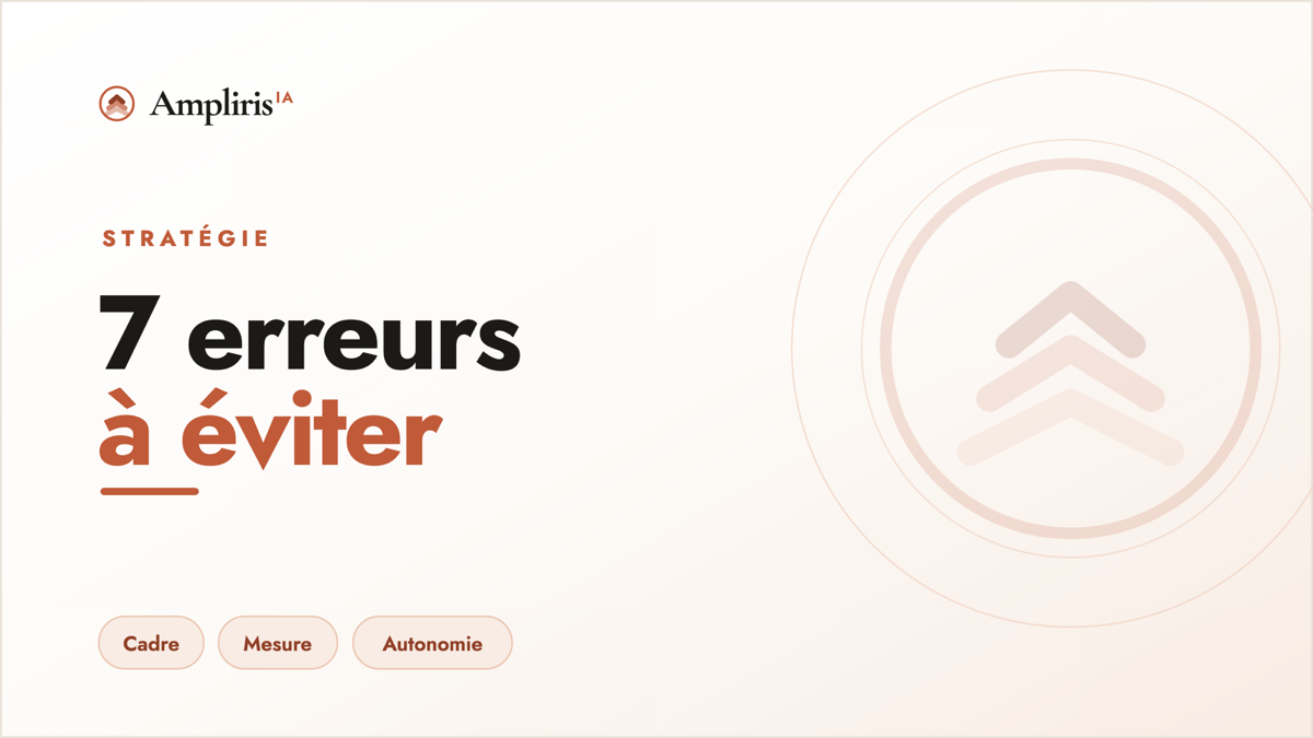 Les 7 erreurs des dirigeants qui se lancent dans l'IA
