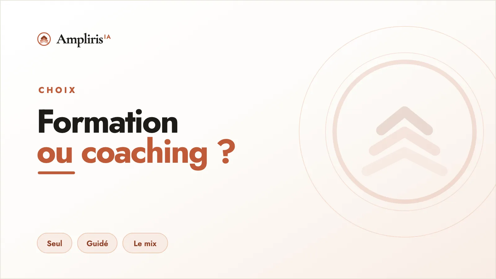 Formation IA, coaching IA ou apprendre seul : trois voies comparées pour un dirigeant