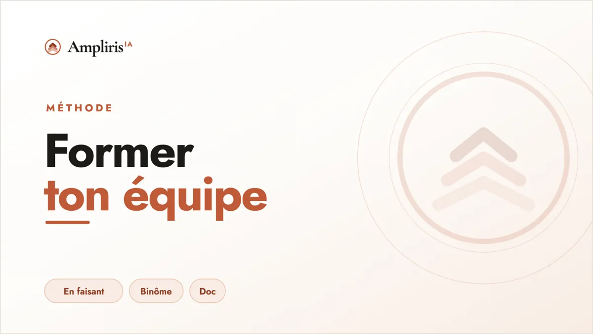 Former ton équipe à l'IA : la méthode qui tient dans le temps