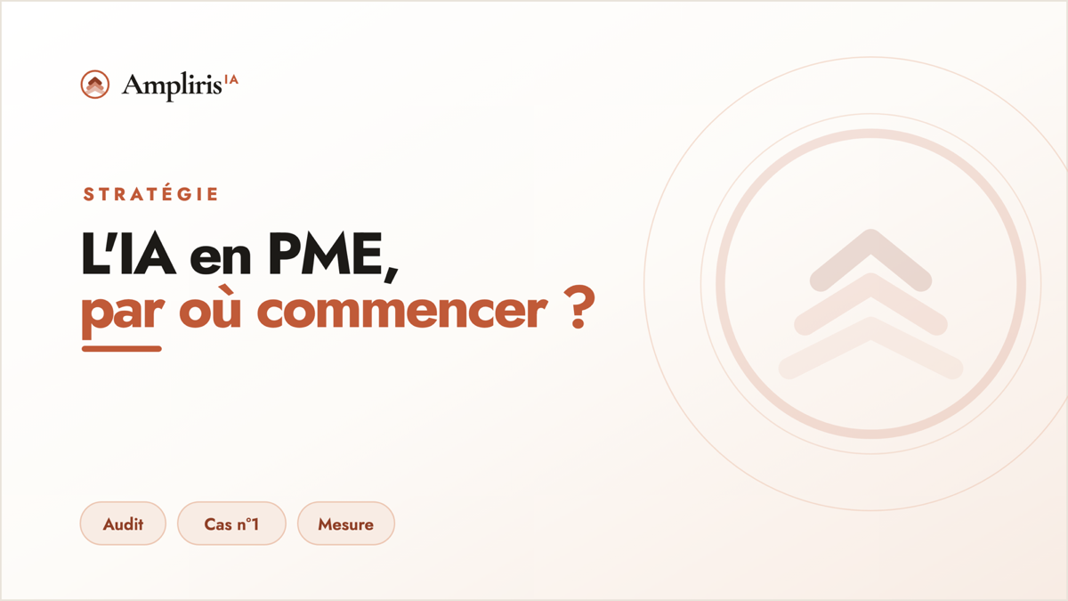 IA en PME : par où commencer sans se planter