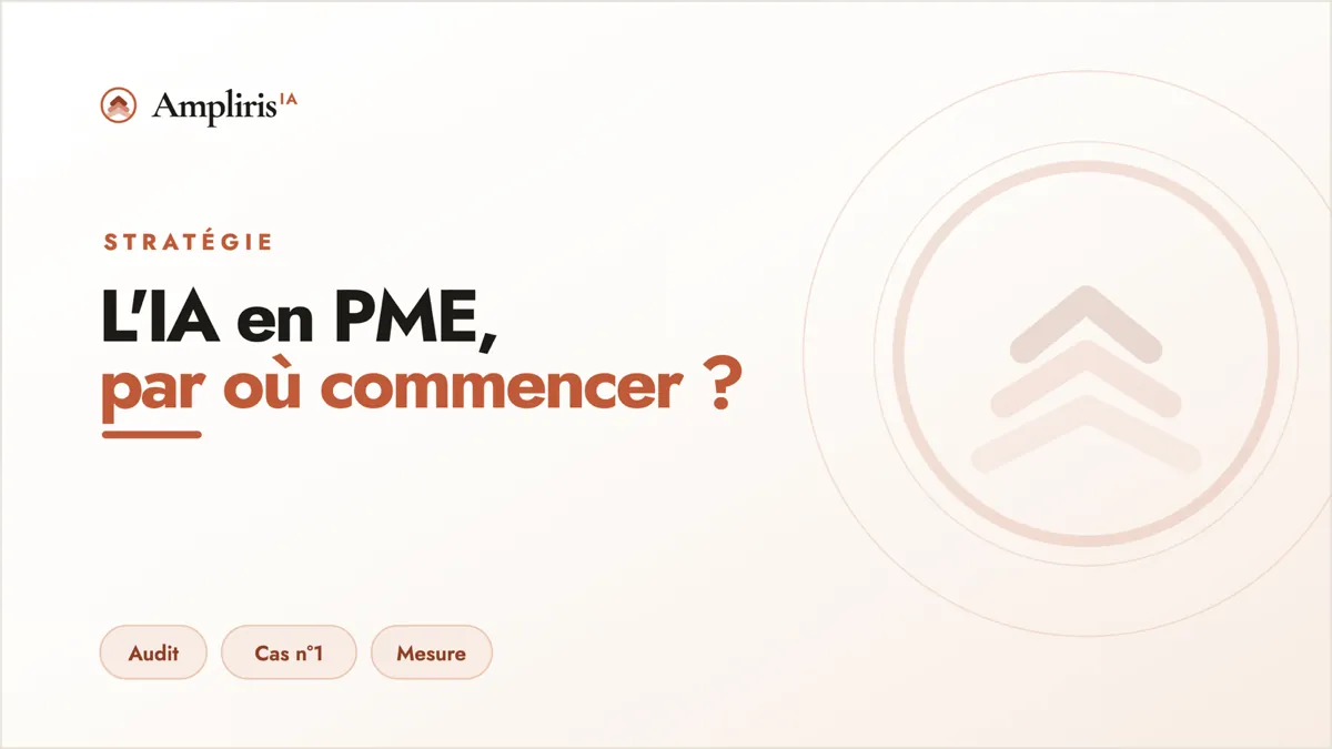 IA en PME : par où commencer sans se planter