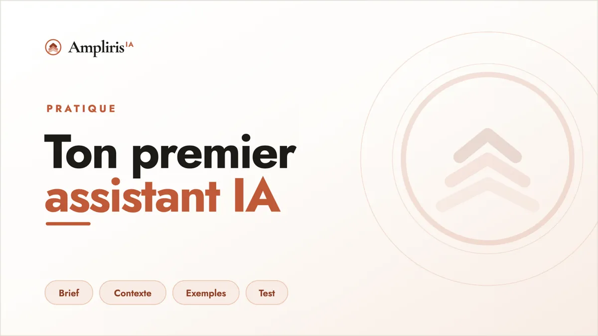 Construire ton premier assistant IA en 30 minutes sans code