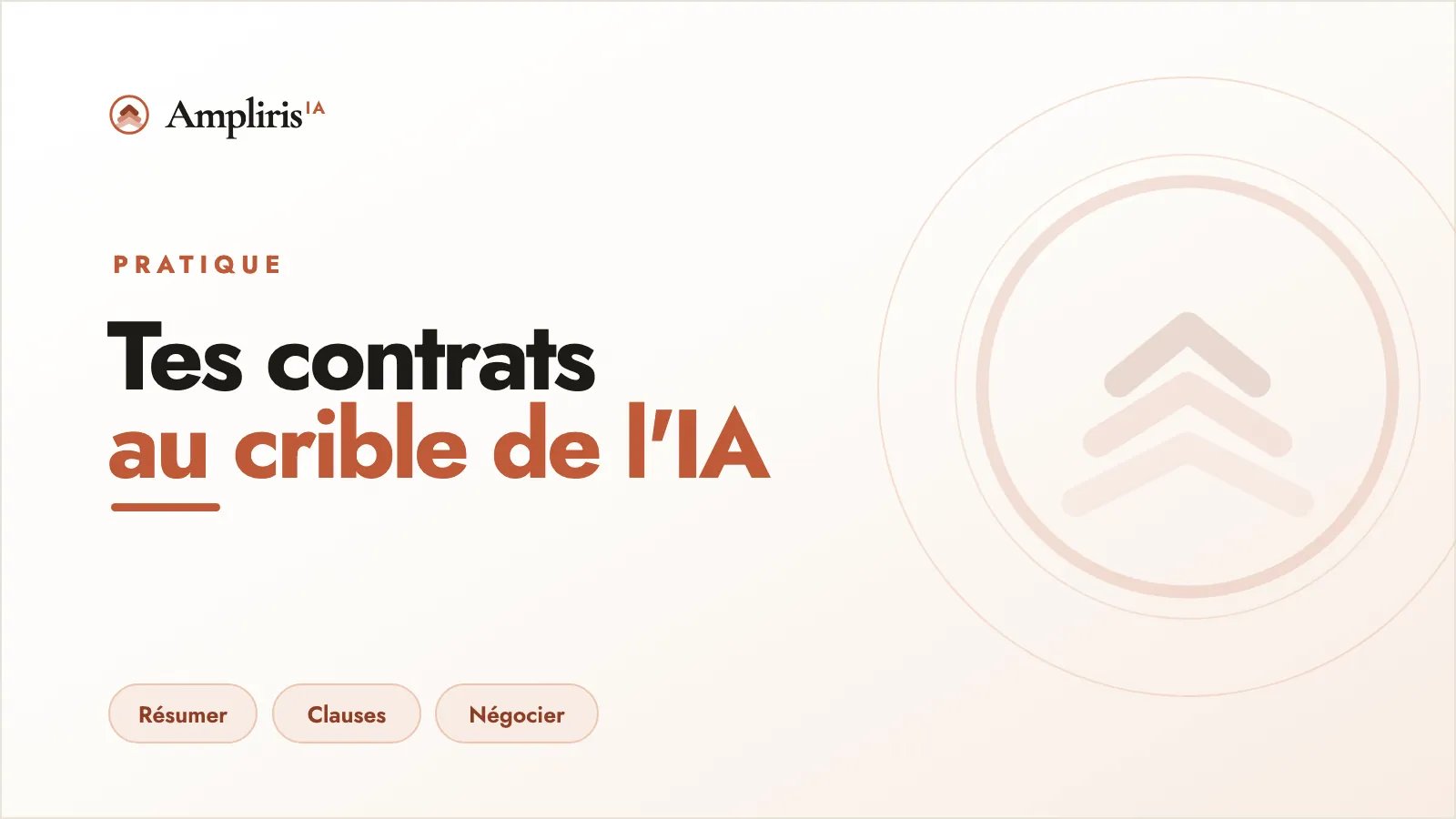 Un dirigeant analyse un contrat avec l'aide de l'IA, aux couleurs d'Ampliris IA